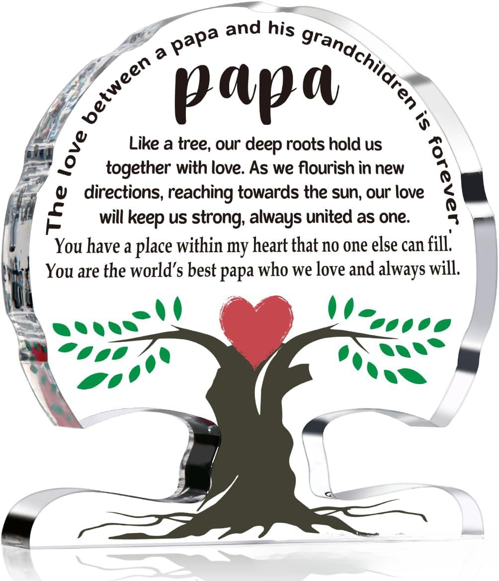 Wholesale of Acrylic Tree Shaped Ornaments for Mother's Day and Father's Day